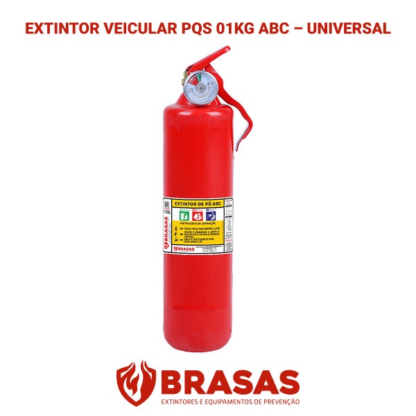 Extintor Veicular PQS 01KG ABC - UNIVERSAL