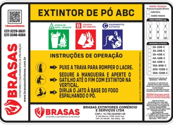 Extintor PQS 6KG 4A 40BC - Imagem 2