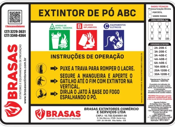 Extintor PQS 4KG 3A 20BC - Imagem 2