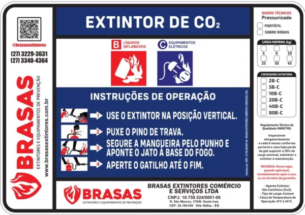 Extintor CO2 4KG 5BC - Imagem 2