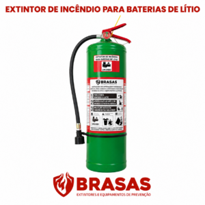 Extintor de incêndio para baterias de lítio