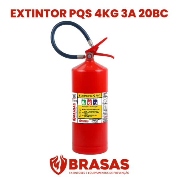 Extintor PQS 4KG 3A 20BC