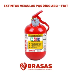 Extintor Veicular PQS 01KG ABC - FIAT