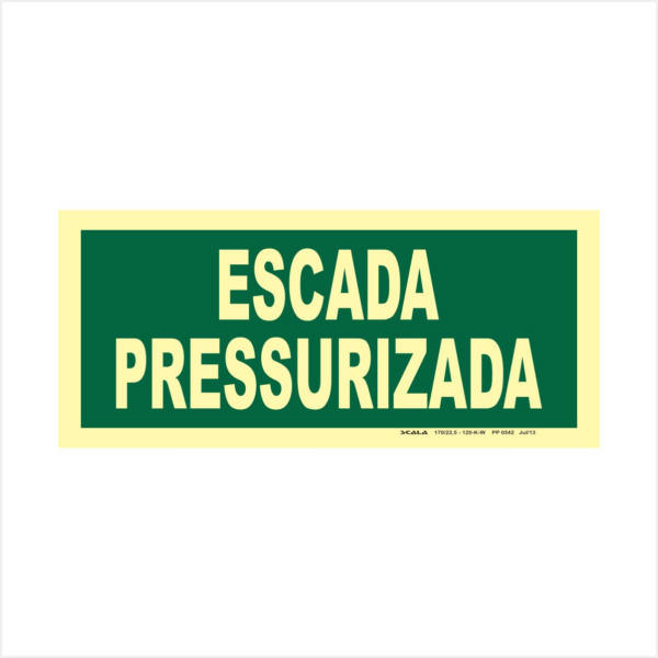 S29 - Placa Escada Pressurizada
