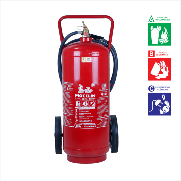 Extintor Carreta PQS 50KG 10A 80BC