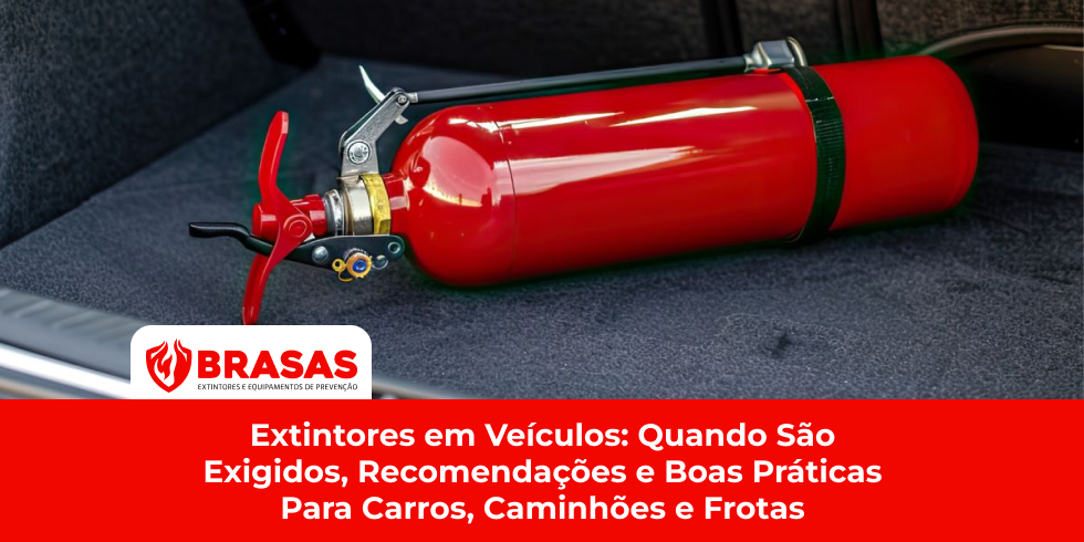 Extintores em Veículos: Quando São Exigidos, Recomendações e Boas Práticas Para Carros, Caminhões e Frotas