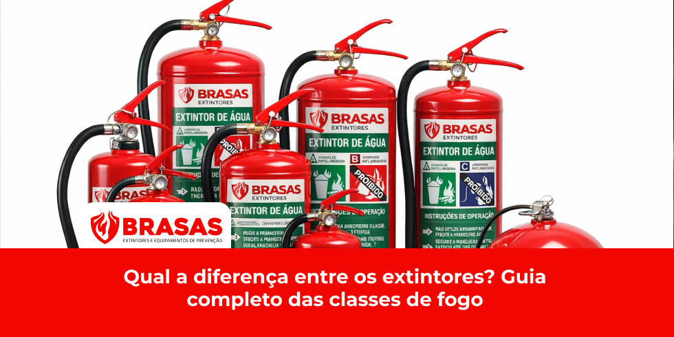 Qual a diferença entre os extintores? Guia completo das classes de fogo